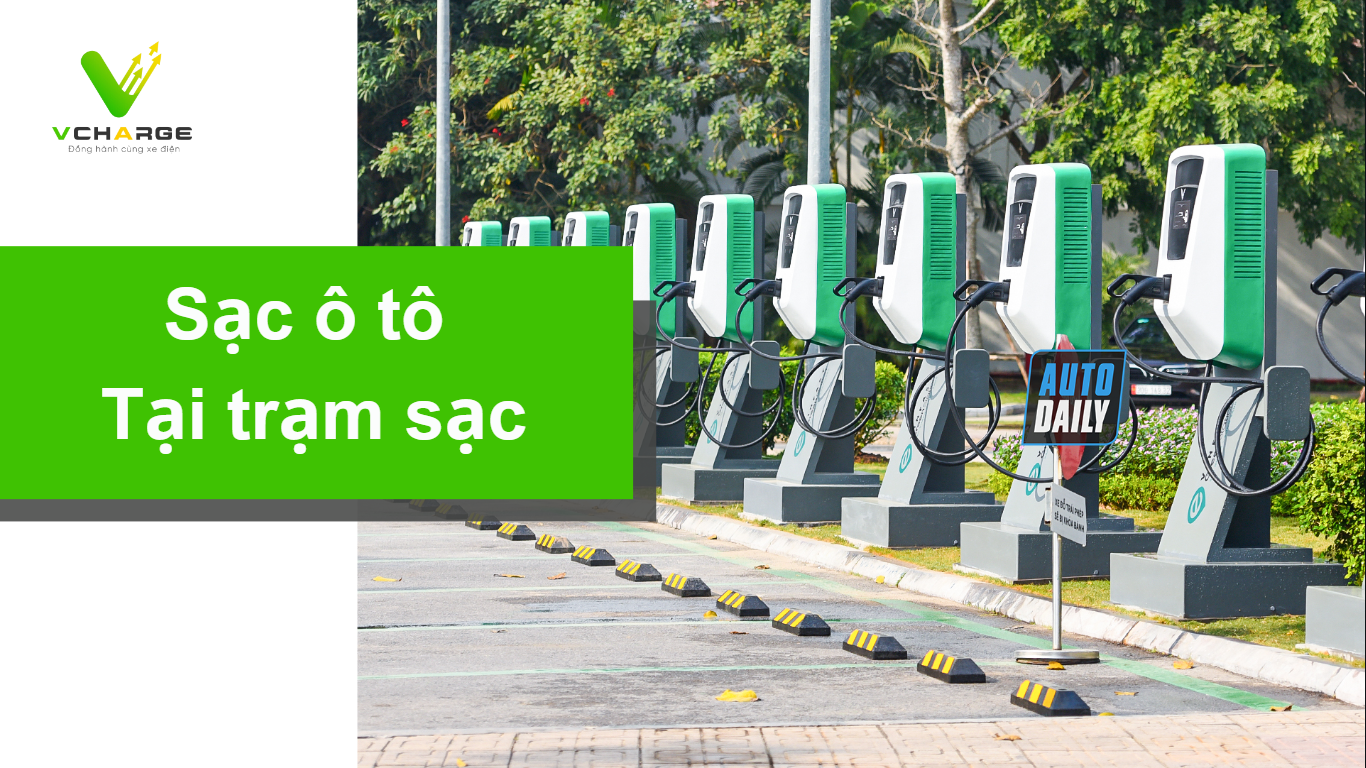 Sạc ô tô tại trạm sạc