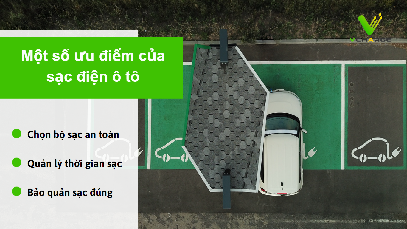 Một số ưu điểm của sạc điện ô tô