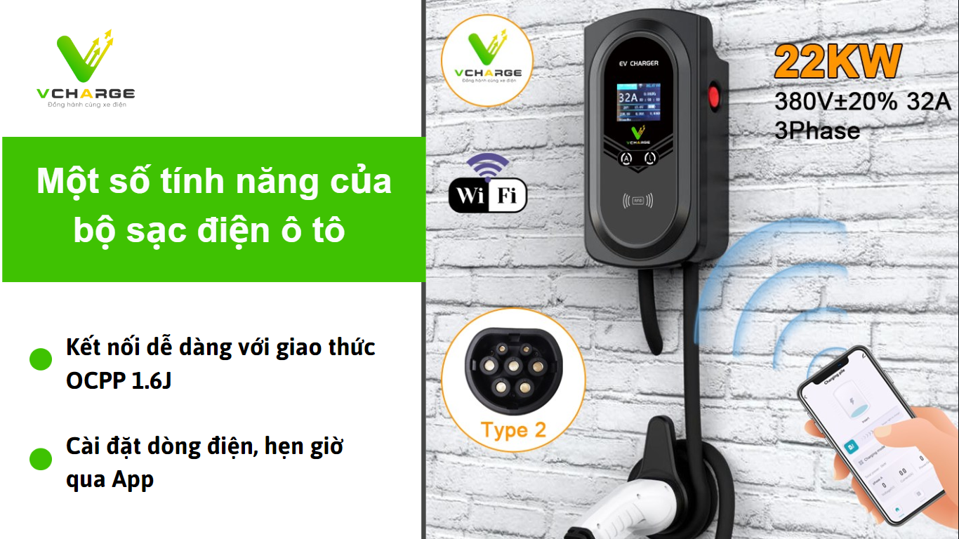 Một số tính năng của sạc ô tô điện tại nhà