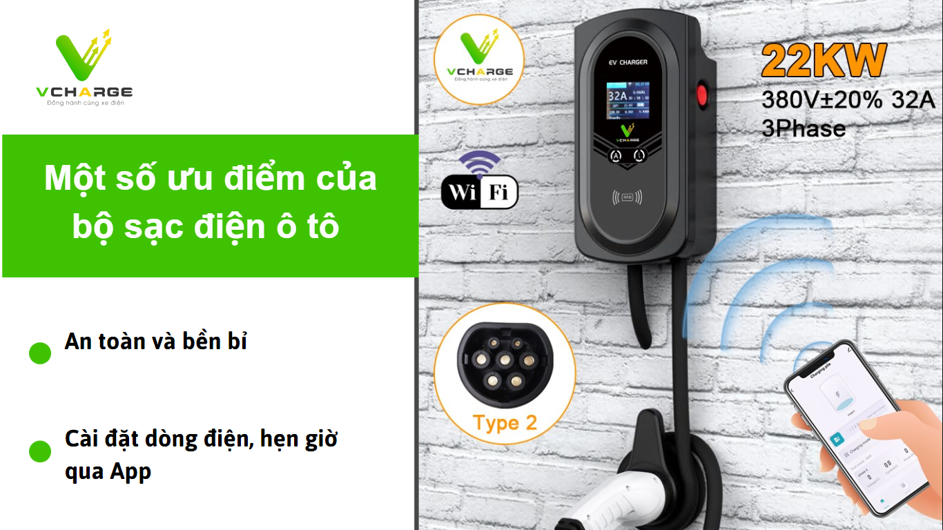 Ưu điềm của sạc treo tường